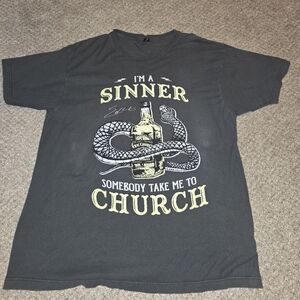 Eric Church Graphic Grey Shirt Size X-Large